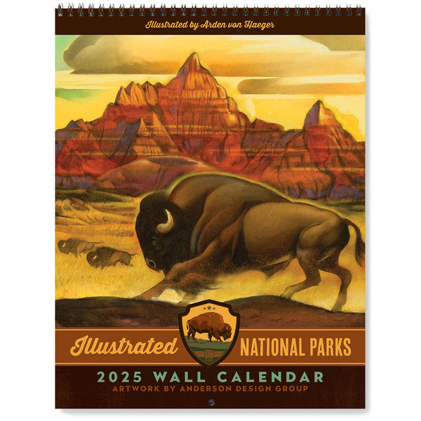 2025 National Park Animals Calendar Design