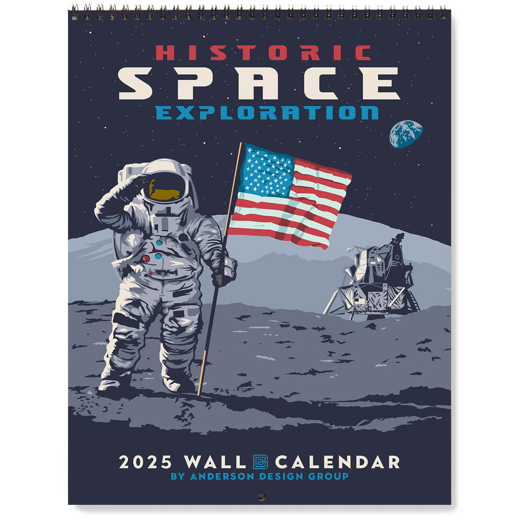 Our 2025 space exploration calendar design