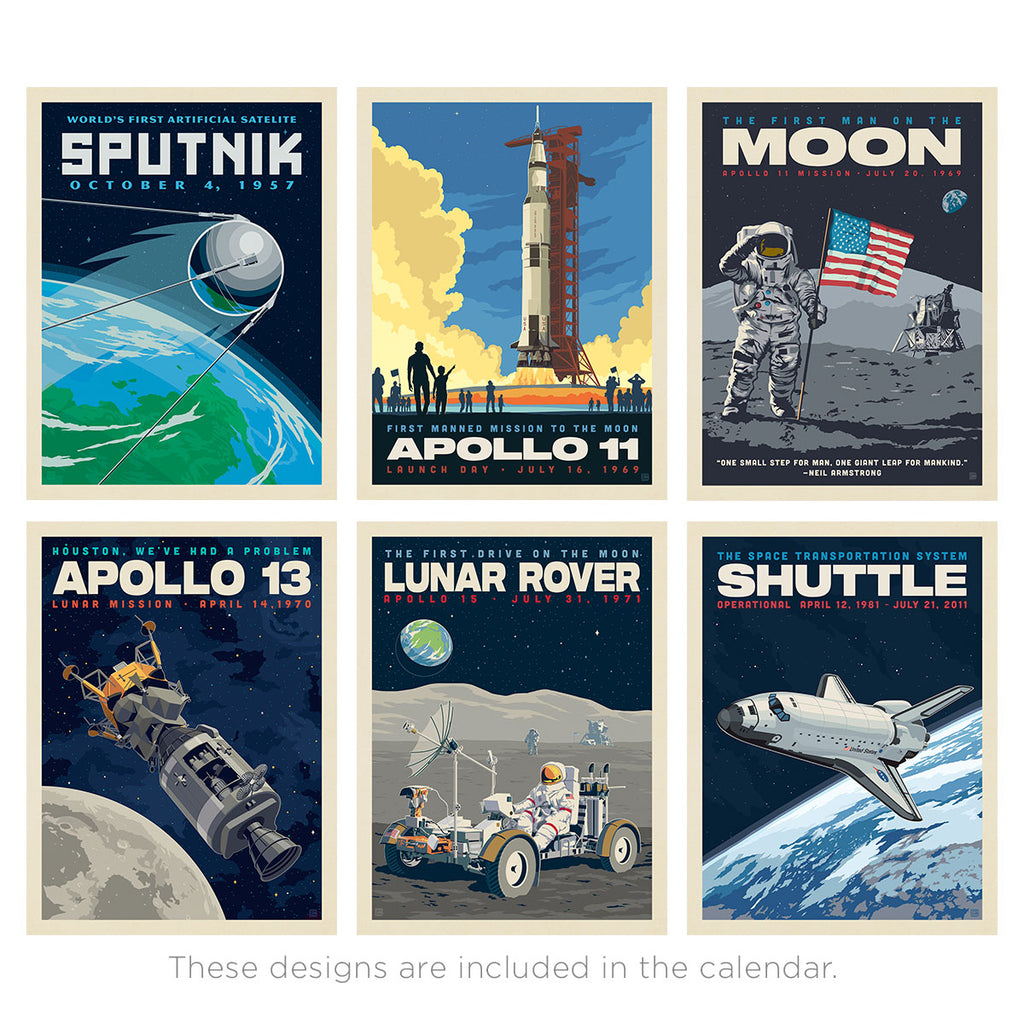 First 6 Space exploration designs