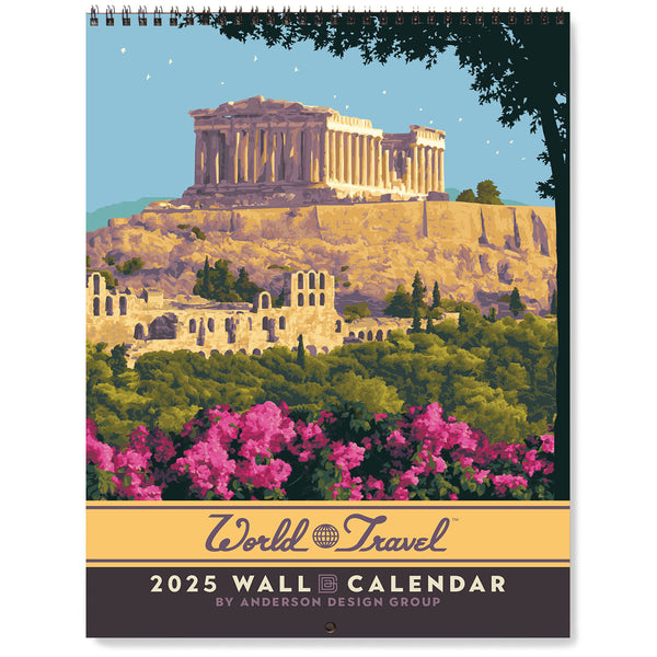 Our 2025 World Travel calendar design