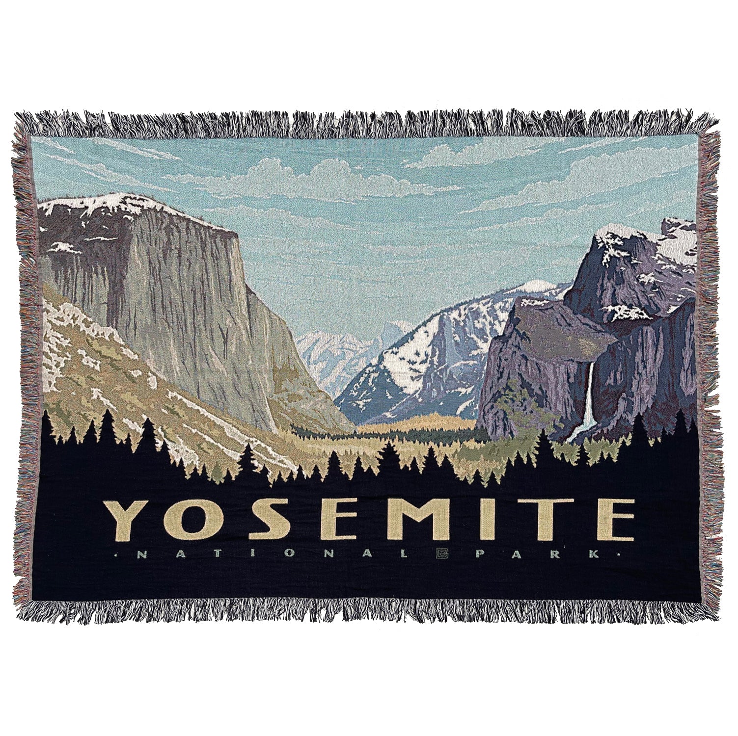 18x18 Throw Pillow: Emblem of Yosemite National Park - Anderson Design  Group