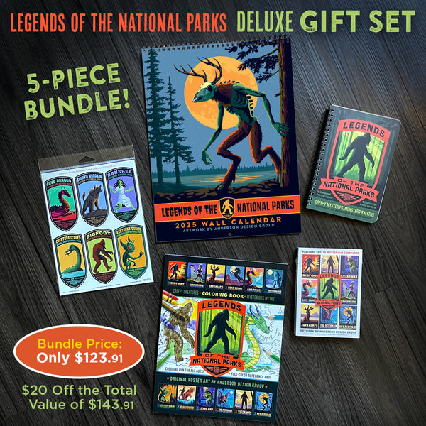 Gift Set: 5-Piece Legends Of The National Parks (Bargain Book Bundle)