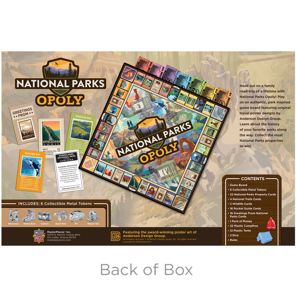 National Park "Opoly" Board Game (Best Seller)