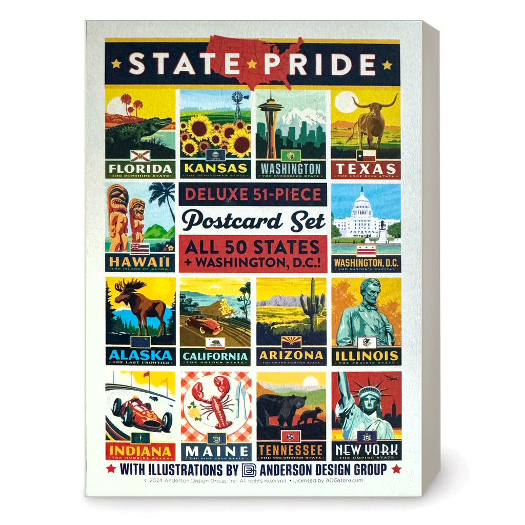 POSTCARDS: State Pride 51-Piece Set